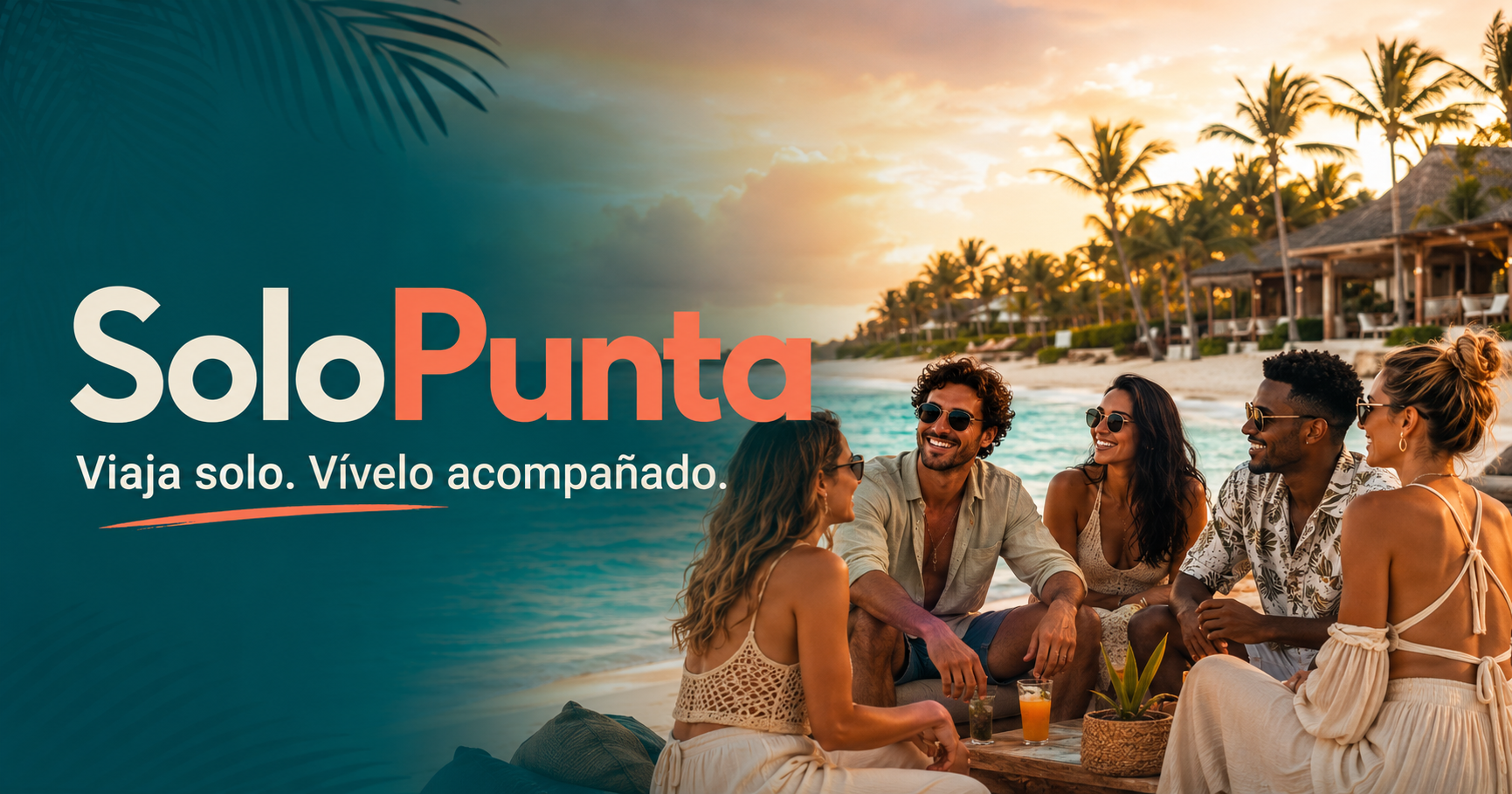 Travelers sharing a day on a Punta Cana beach